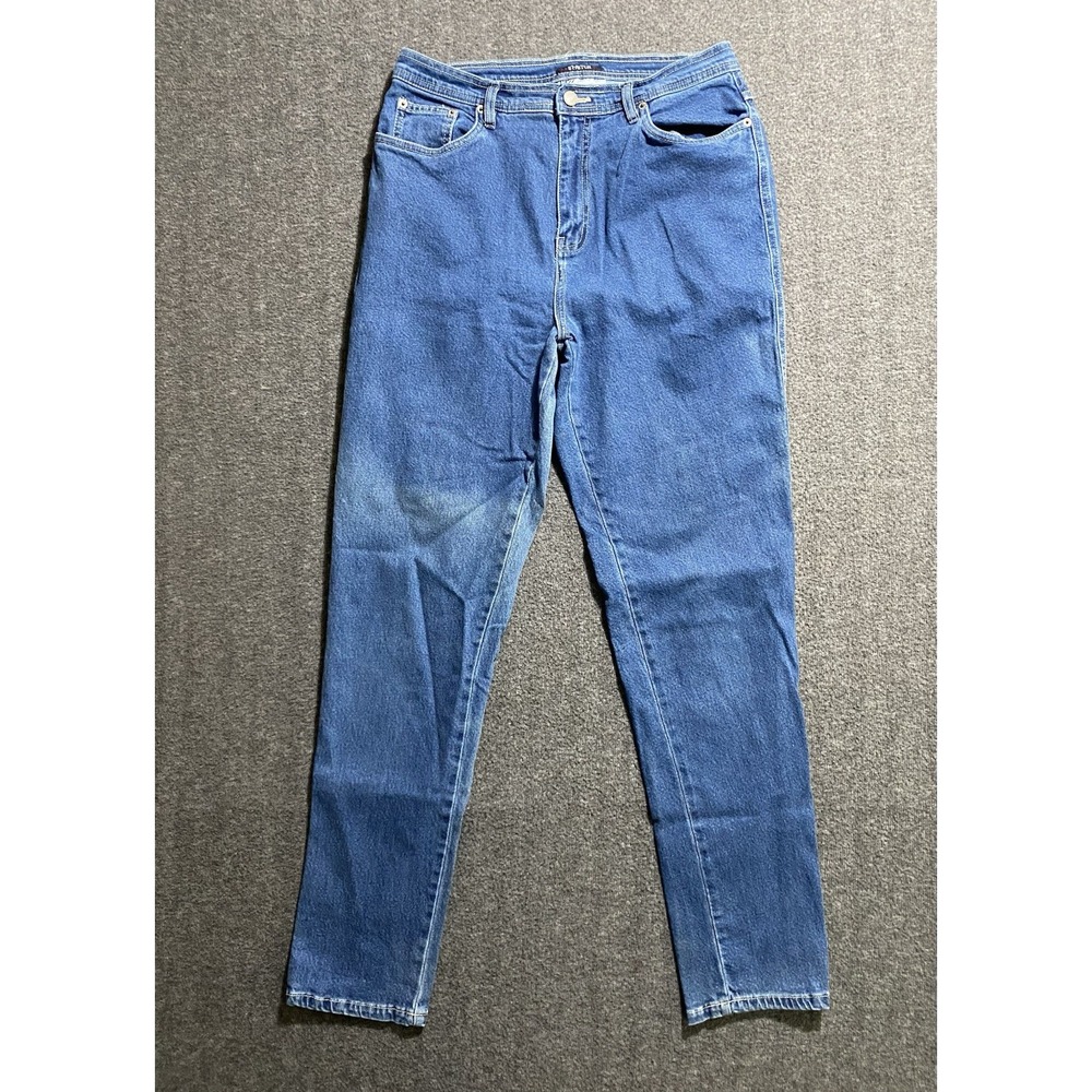 Bill Blass Womens Jeans Blue Stretch Denim easy fit light Size 12